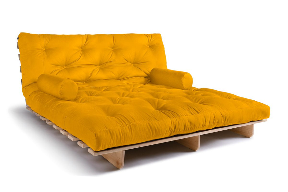 Schlafsofa 180x200 - Slim Exclusive Classic - Pascall Futon Honig