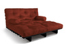 Schlafsofa 140x200 - Slim Basic Black - Pascall Futon Ziegelstein