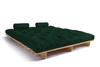 Schlafsofa 180x200 - Slim Comfort Classic - Pascall Futon Flaschengrün