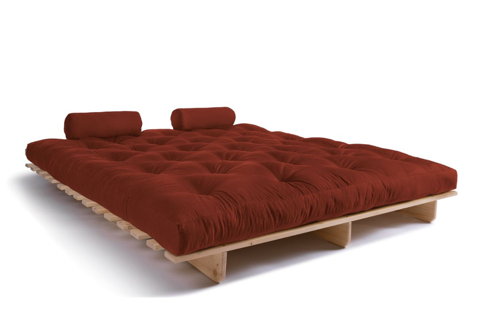 Schlafsofa 180x200 - Slim Comfort Classic - Pascall Futon Ziegelstein