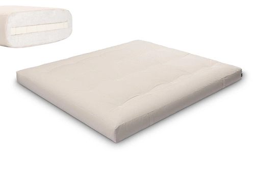 Ecru \ Baumwollvlies + 3 cm Latexschicht \ 180x200 cm