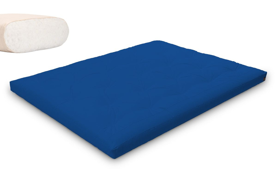 Matratze Futon 160x200 - Pascall Slim Natural Blau
