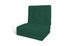 Klappmatratze Futon 90x200 mit Latex - Flex Latex - Pascall Flaschengrün