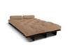 Schlafsofa 120x200 - Slim Basic Black - Pascall Futon Beige