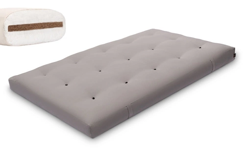 Grau \ Baumwollvlies + 3 cm Kokosschicht \ 120x200 cm