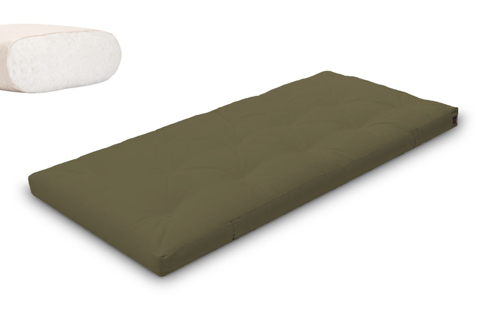 Matratze Futon 90x200 - Pascall Slim Natural Khaki