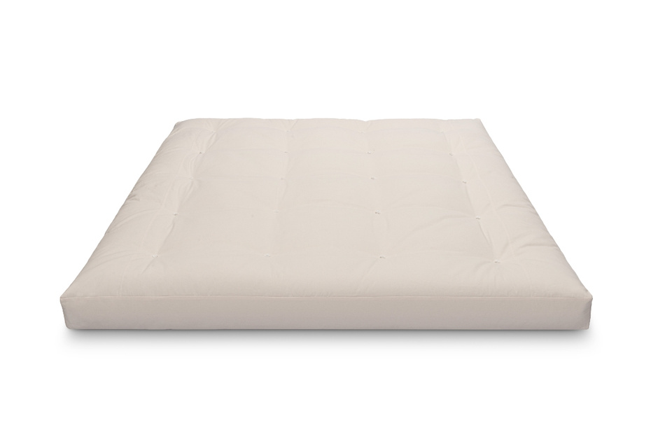 Matratze Futon 180x200 mit Wolle, Latex und Kokos - Pascall Comfort Wool Hard Ecru