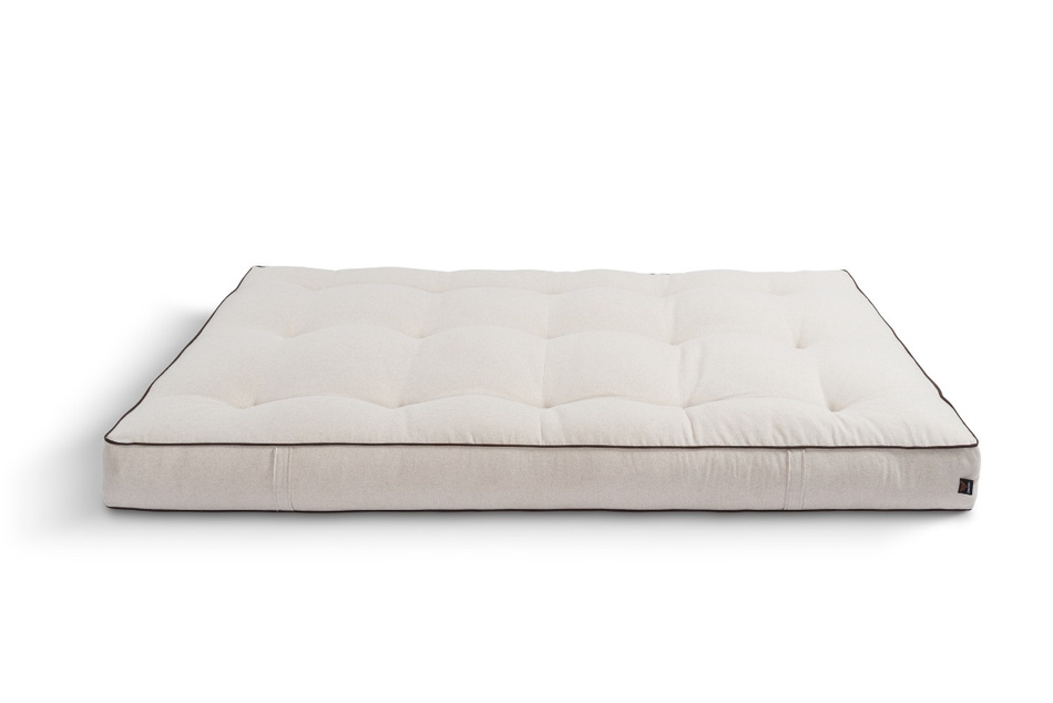 Matratze Futon 120x200 mit Wolle, Latex und Kokos - Pascall Comfort Wool Hard Kedro Leinen