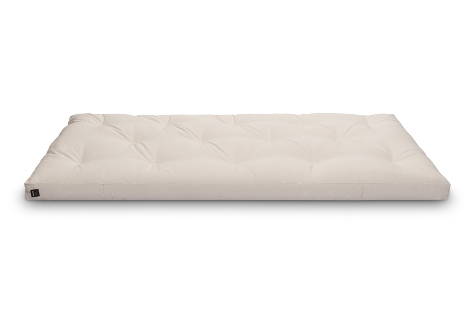 Matratze Futon 90x200 - Pascall Slim Natural Ecru