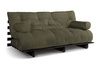 Schlafsofa 180x200 - Slim Basic Black - Pascall Futon Khaki