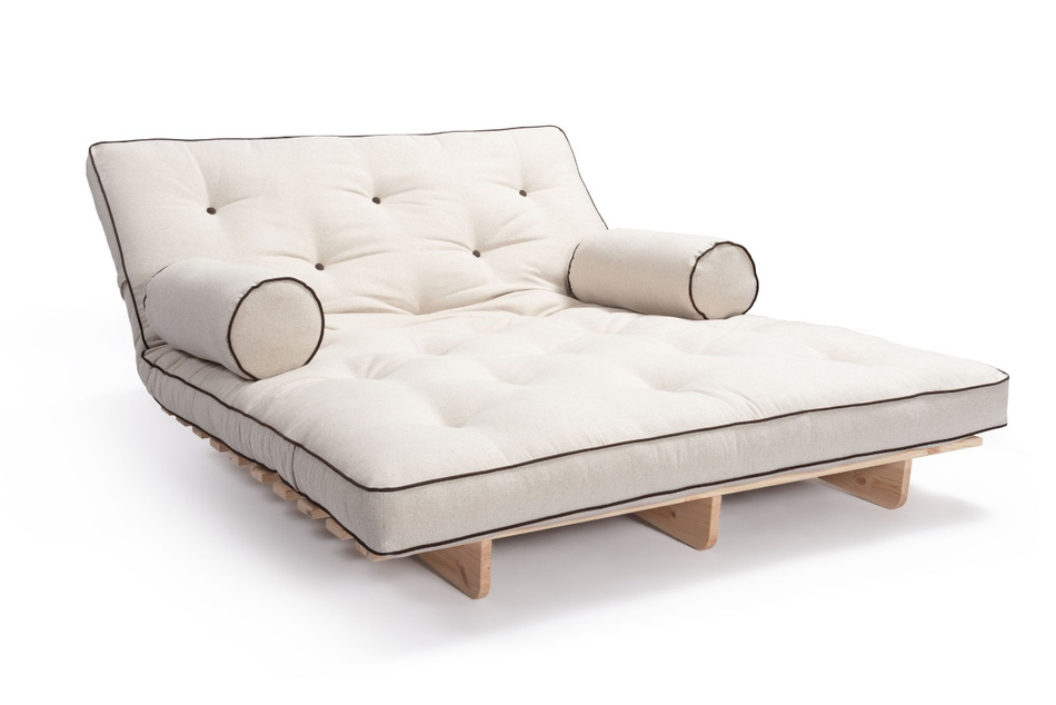 Schlafsofa 120x200 - Slim Basic Kedro Classic - Pascall Futon Leinen