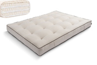 Matratze Futon 160x200 mit Latex - Pascall Comfort Trio Latex Wool Kedro Leinen