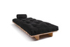 Schlafsofa 90x200 - Slim Basic Classic - Pascall Futon Schwarz