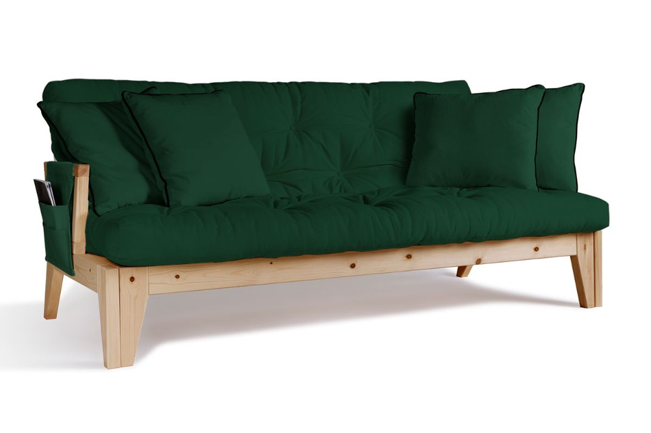 Schlafsofa 200 cm - Sakura - Pascall Futon Flaschengrün