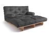 Schlafsofa 140x200 - Slim Basic Classic - Pascall Futon Grau