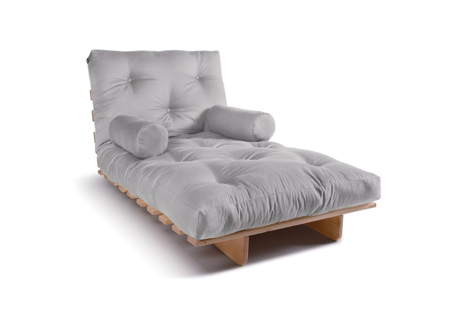 Schlafsofa 90x200 - Slim Exclusive Classic - Pascall Futon Tauben-Glow