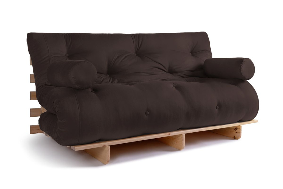 Schlafsofa 160x200 - Slim Exclusive Classic - Pascall Futon Braun