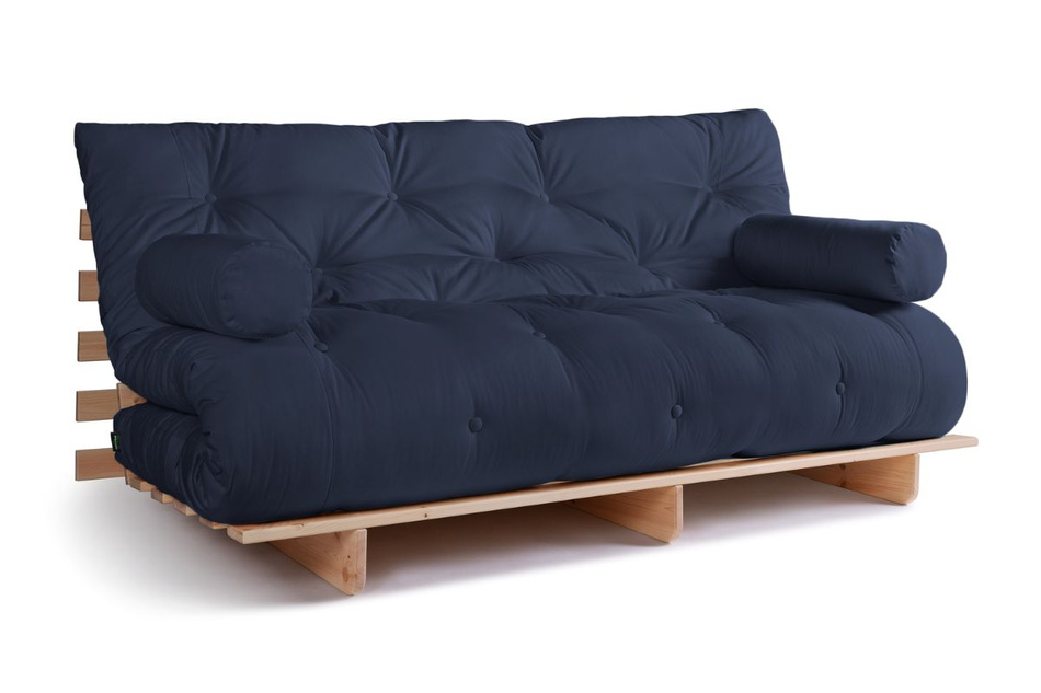 Schlafsofa 180x200 - Slim Exclusive Classic - Pascall Futon Marineblau