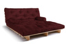 Schlafsofa 180x200 - Slim Basic Classic - Pascall Futon Bordeaux