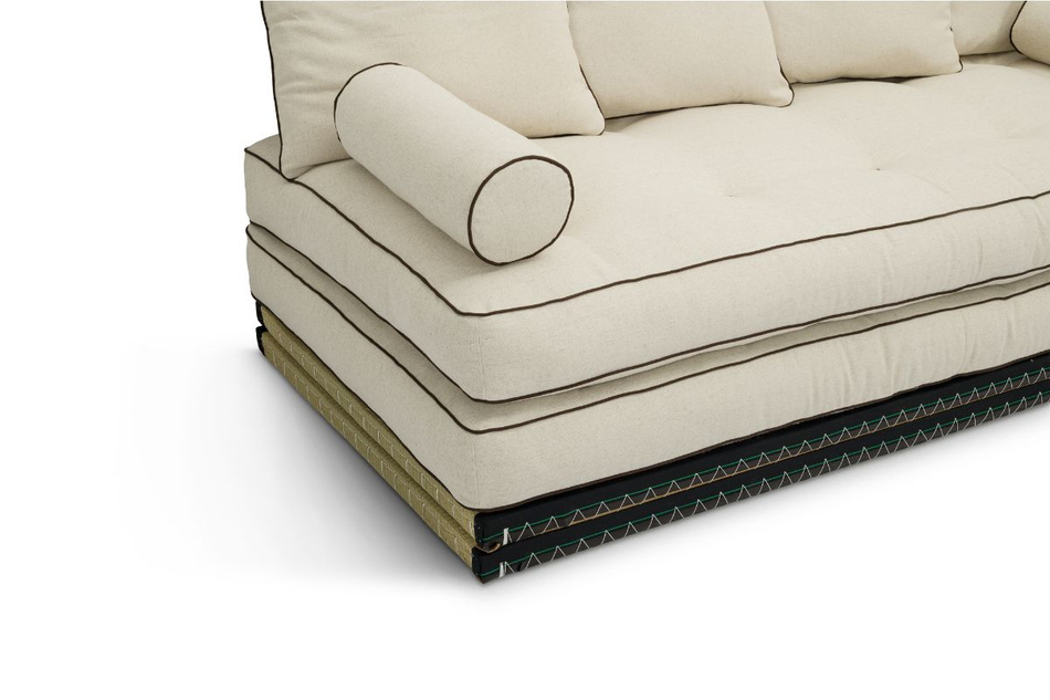 Sofa Tatami Medium Natural Kedro 90x200 - Pascall Futon Leinen