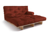 Schlafsofa 140x200 - Slim Comfort Classic - Pascall Futon Ziegelstein
