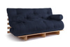 Schlafsofa 160x200 - Slim Comfort Classic - Pascall Futon Marineblau