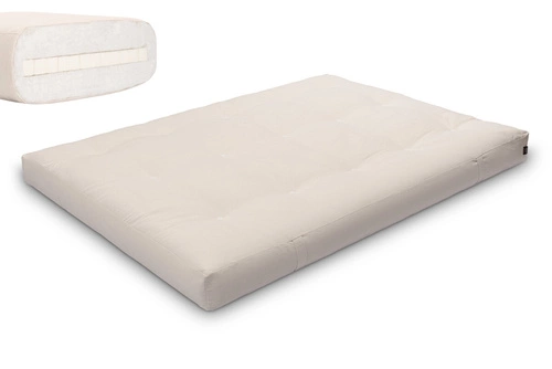 Ecru \ Baumwollvlies + 3 cm Latexschicht \ 140x200 cm